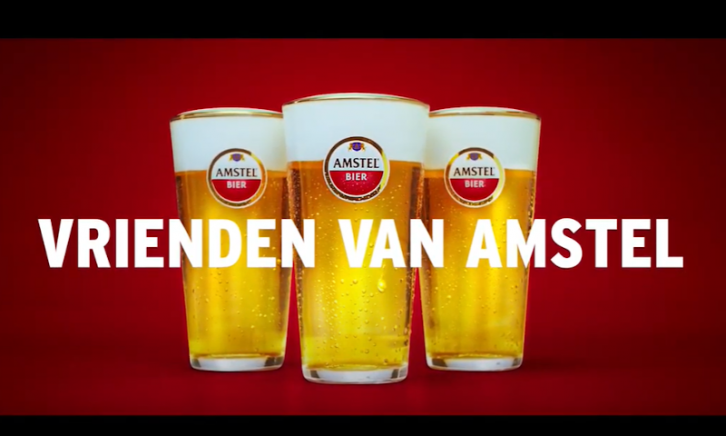 Drie vrienden van Amstel reclame uit 2021 